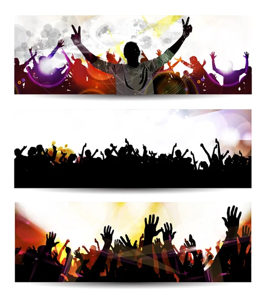 Vlag van muziek partij evenement — Stockfoto