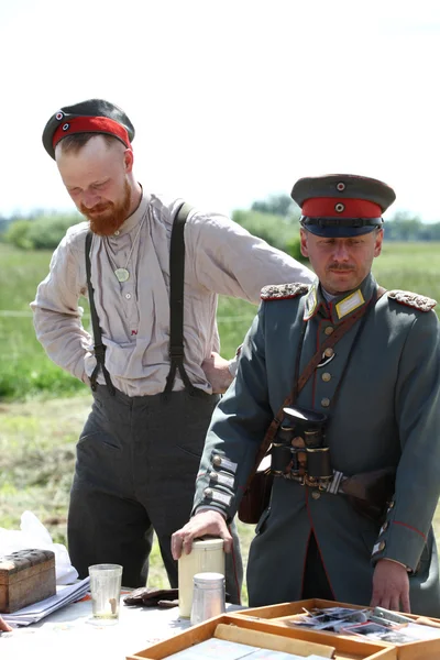 Vojenské rekonstrukce v Polsku. — Stock fotografie