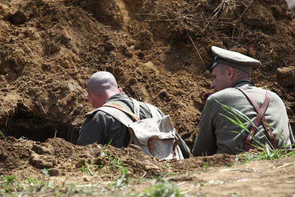 Militära återuppbyggnad i Polen. — Stockfoto