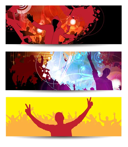 Banner of music party event — Stock Photo, Image