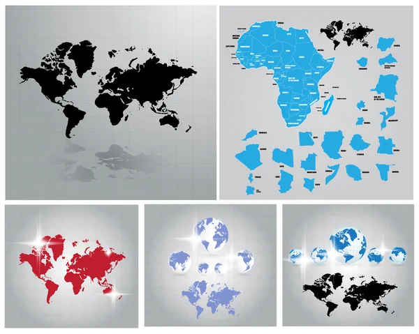 Ilustração do mapa mundial — Fotografia de Stock