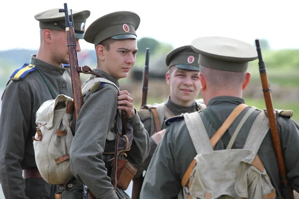 Military reconstruction in Poland. — Stock Photo, Image