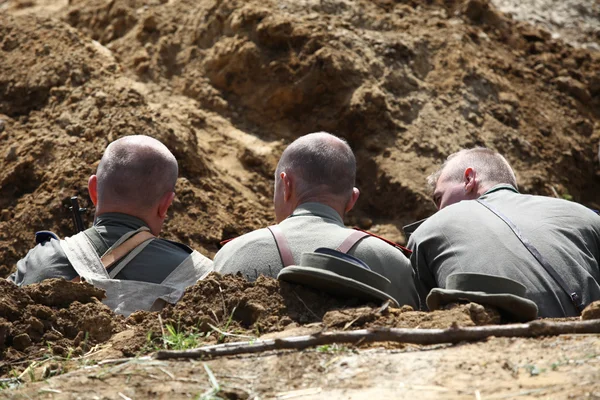 Reconstrucción militar en Polonia . — Foto de Stock