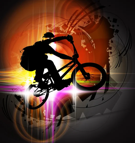 BMX-гонщик — стоковое фото