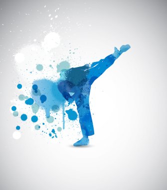 Karate illüstrasyon
