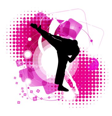 Karate illüstrasyon