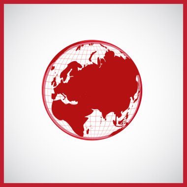 Dünya haritası illüstrasyonu