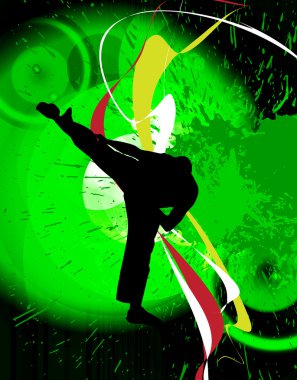 Karate illüstrasyon