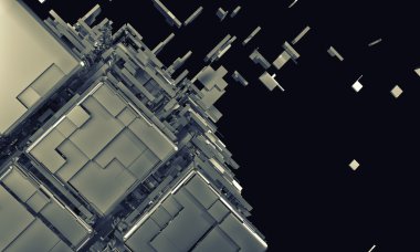 3D fütüristik arka plan