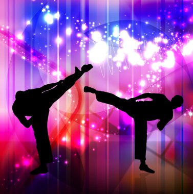 Karate illüstrasyon
