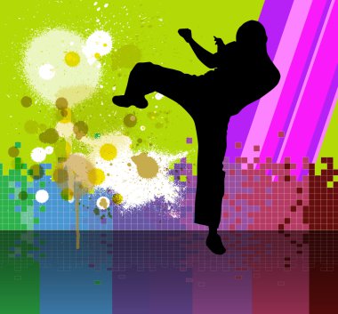 Karate illüstrasyon