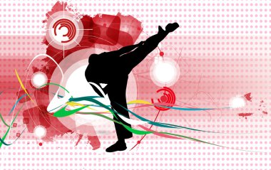 Karate illüstrasyon
