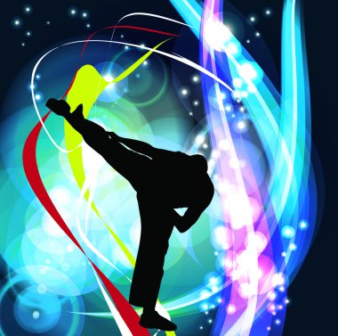 Karate illüstrasyon