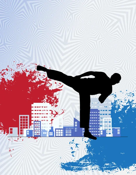 Karate-Illustration — Stockfoto