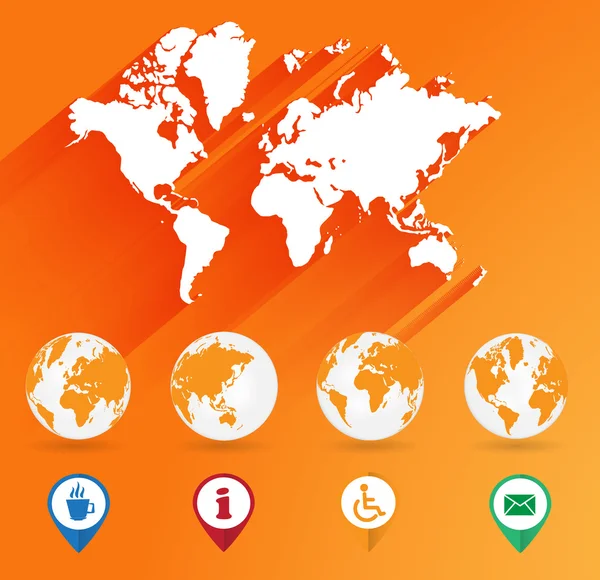 World map background — Stock Photo, Image