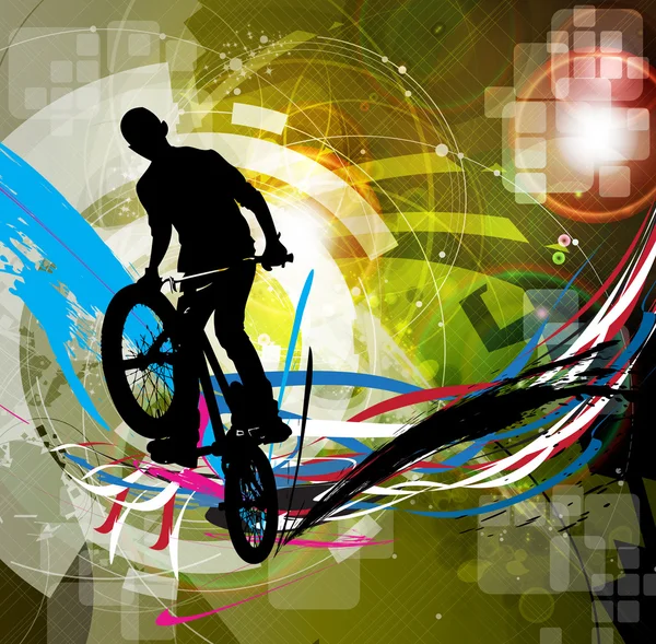 Bmx rider Illustration — Stockfoto