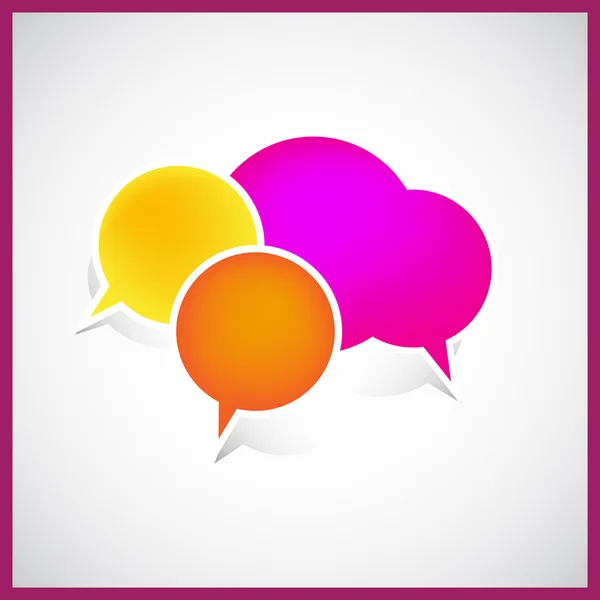 Bubble speech illustration — Stock Photo, Image