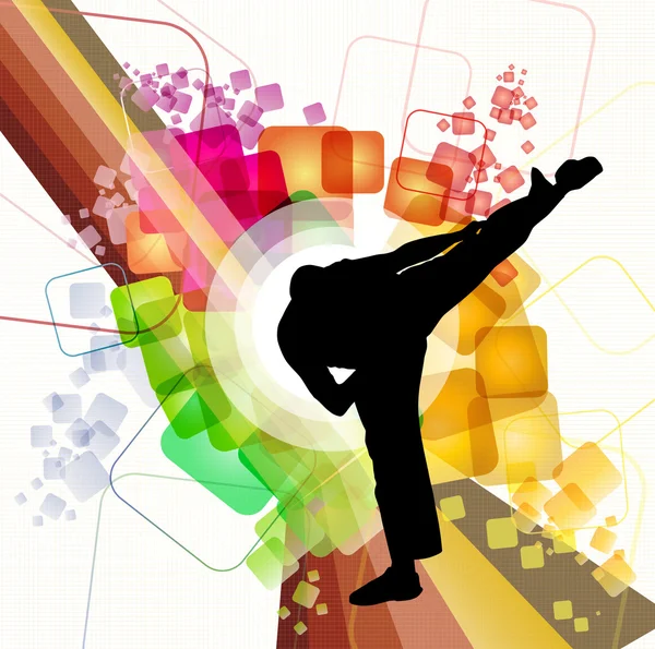 Karate illustration — Stockfoto