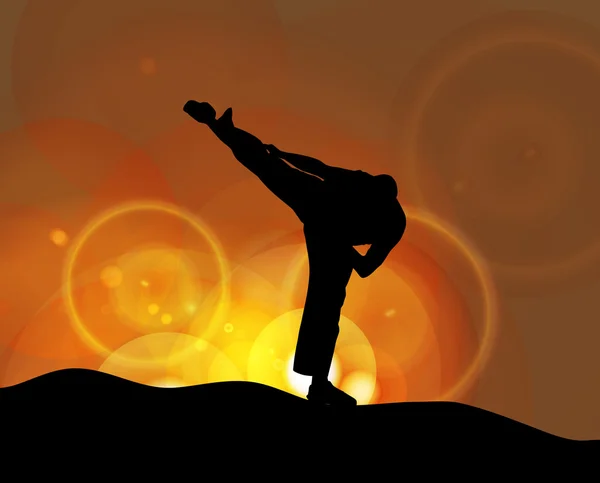 Karate illustratie — Stockfoto