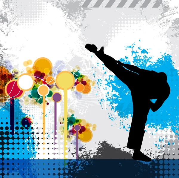 Karate-Illustration — Stockfoto