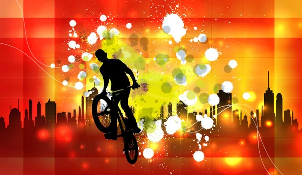 Extreme rider illustration — Stock Photo, Image