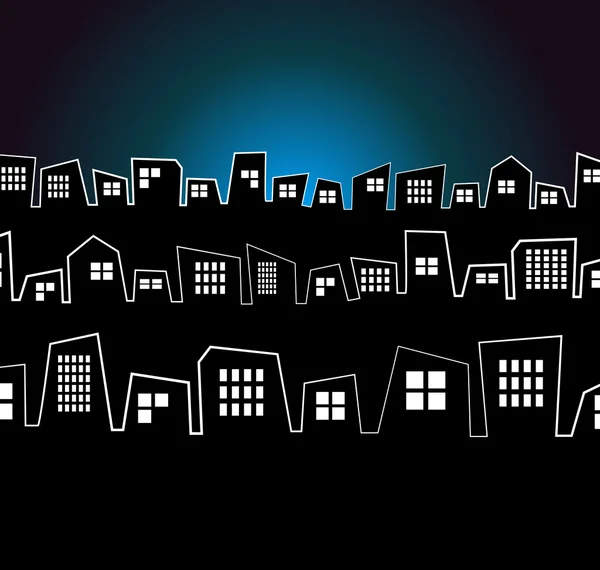 City skyline illustration — Stock Photo, Image