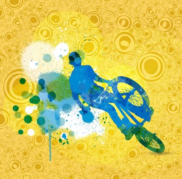 Biker illustration — Stock Photo, Image