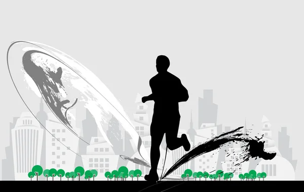 Marathon illustration — Stockfoto