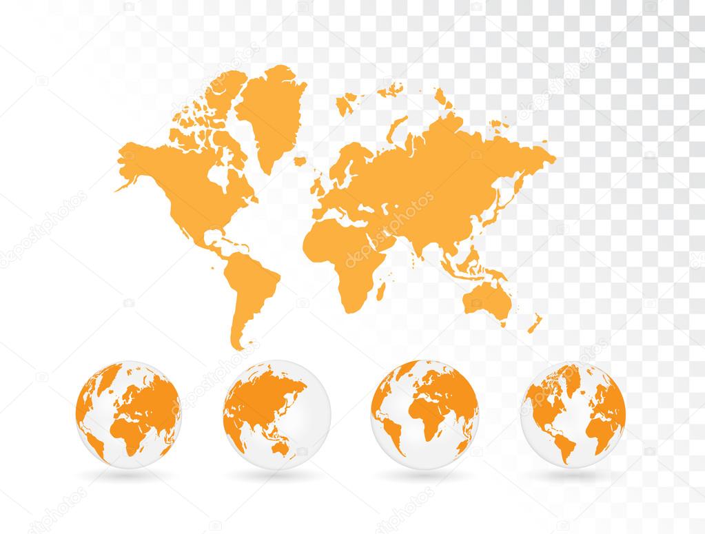 World map illustration