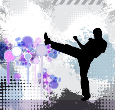 Karate illüstrasyon