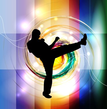 Karate illüstrasyon