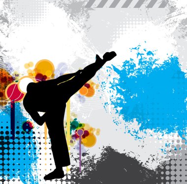 Karate illüstrasyon