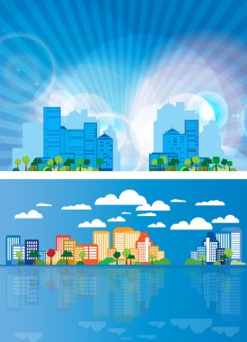 Urban landscape background