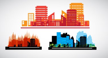 Urban landscape background