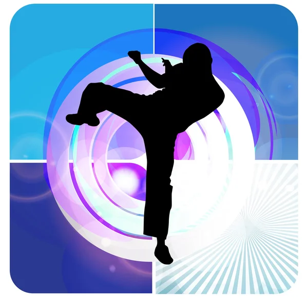 Karate-Illustration — Stockfoto