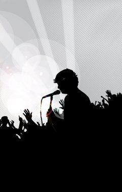 Konser sanat illüstrasyon