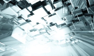 3D fütüristik arka plan