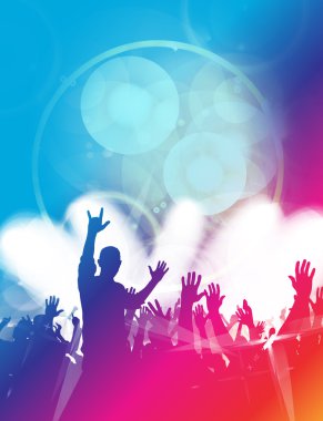 Büyük bir parti illüstrasyon