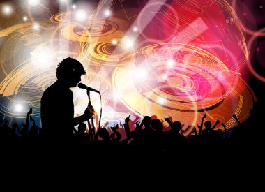 Konser sanat illüstrasyon