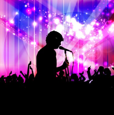 Konser sanat illüstrasyon