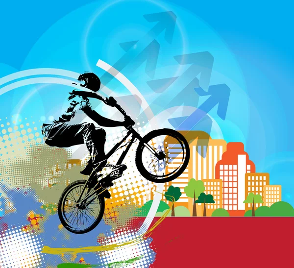 BMX rider illustrazione — Foto Stock