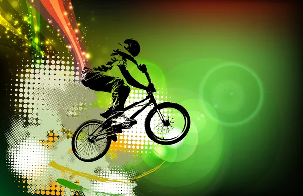 Bmx rider Illustration — Stockfoto