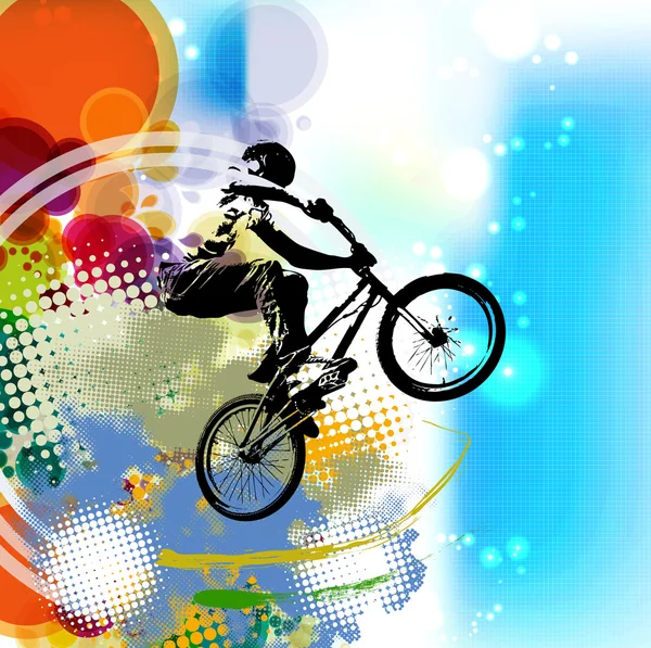 Bmx rider Illustration — Stockfoto