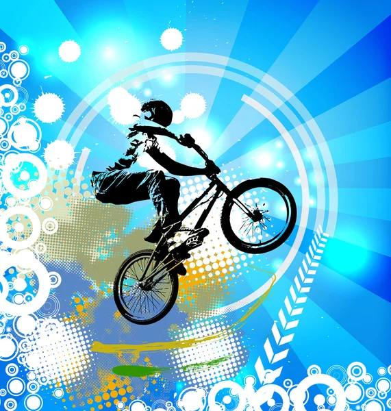 Bmx rider illustration — Stockfoto