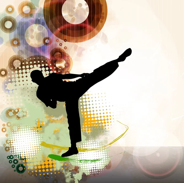 Karate sport illustration — Stockfoto