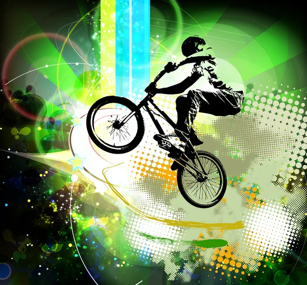 Bmx rider Illustration — Stockfoto