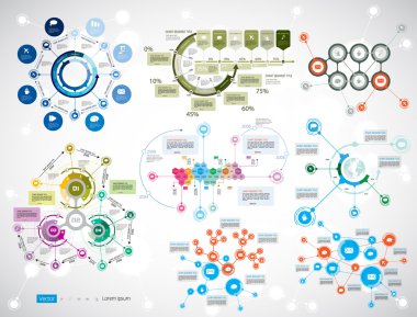 Resimde Infographic vektör