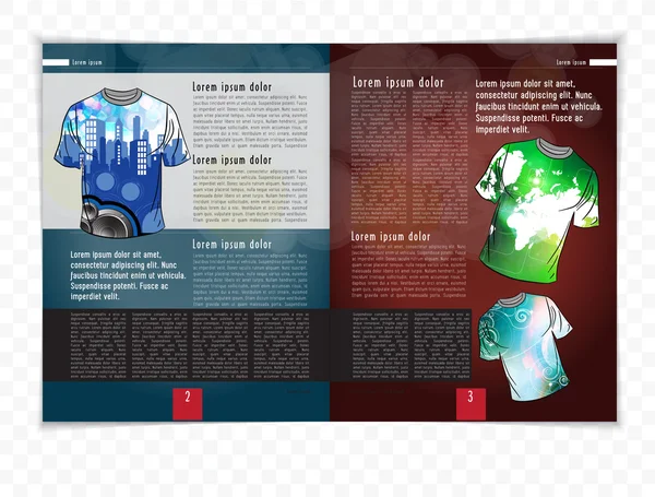 Illustrazione rivista Layout — Vettoriale Stock