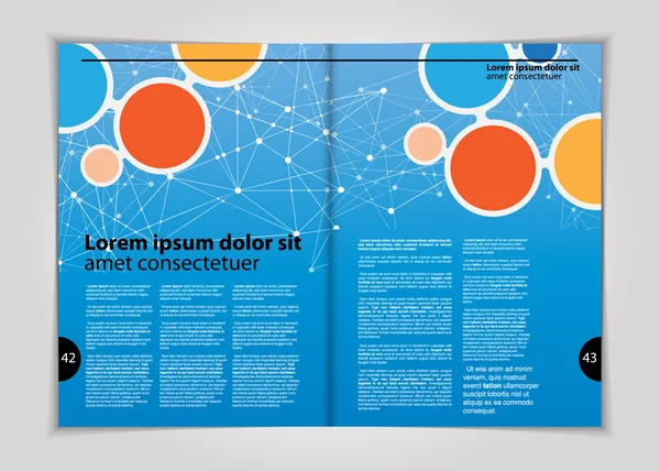 Design layout för tidningen eller broschyr — Stock vektor
