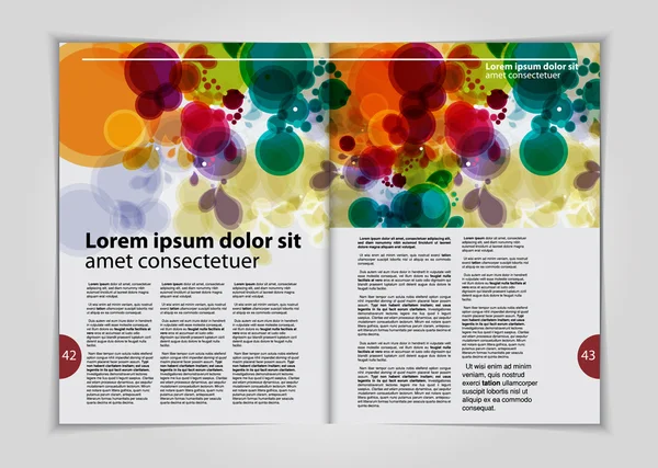 Layout tidningen illustration — Stock vektor